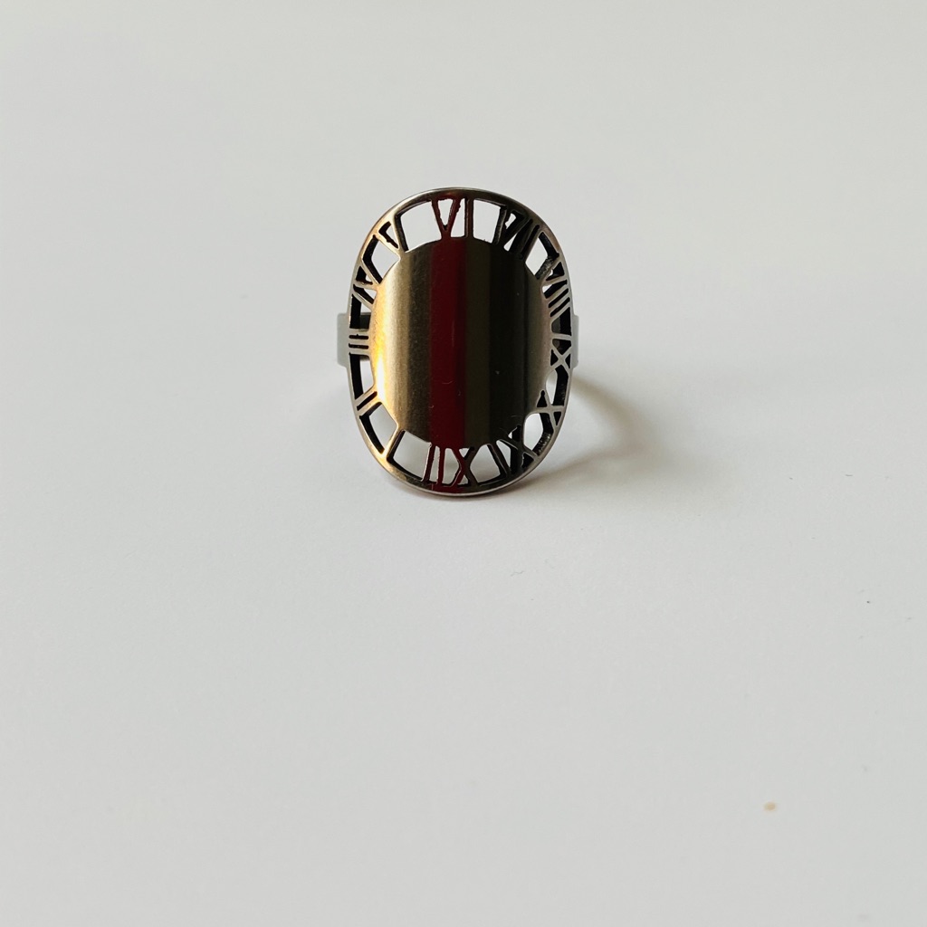 Roman Numerals Statement Ring